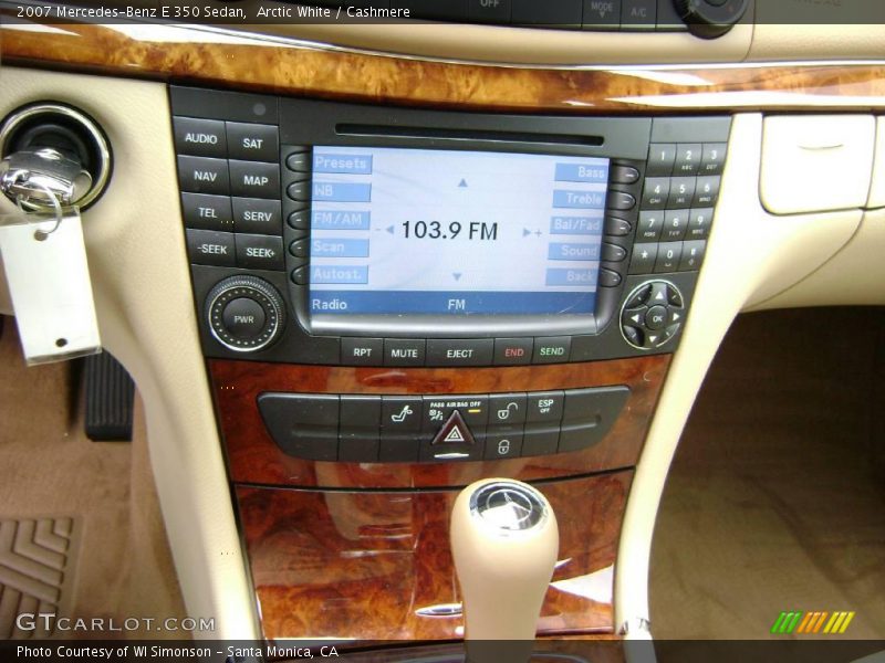 Arctic White / Cashmere 2007 Mercedes-Benz E 350 Sedan