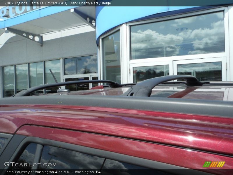 Dark Cherry Red / Beige 2007 Hyundai Santa Fe Limited 4WD