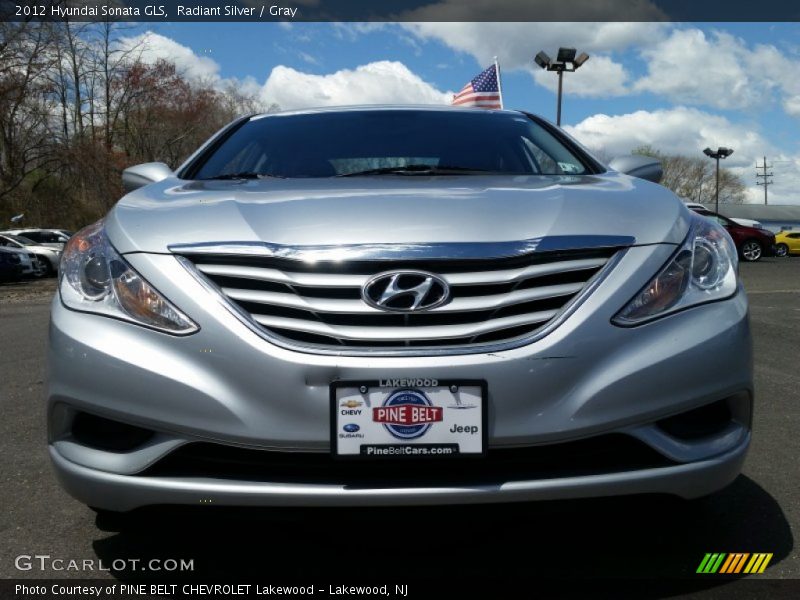 Radiant Silver / Gray 2012 Hyundai Sonata GLS