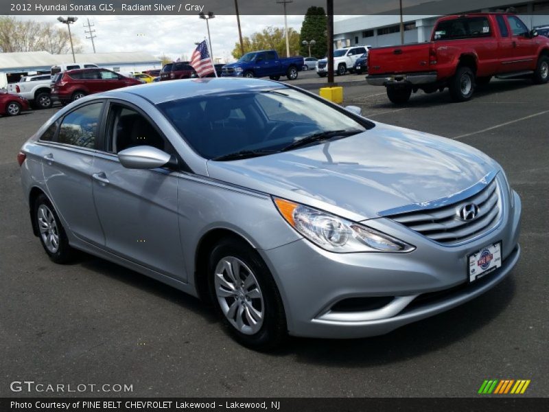 Radiant Silver / Gray 2012 Hyundai Sonata GLS