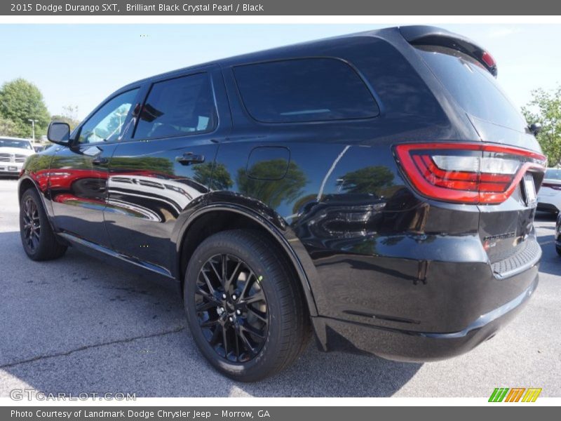 Brilliant Black Crystal Pearl / Black 2015 Dodge Durango SXT
