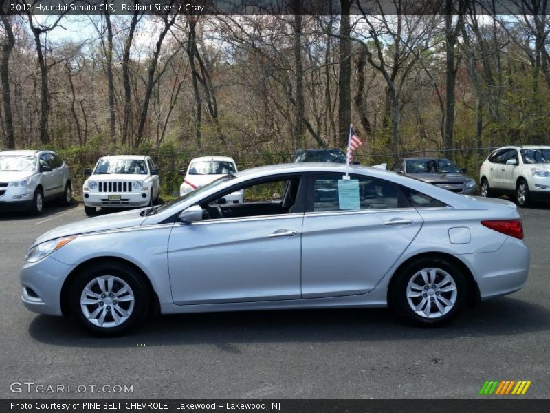 Radiant Silver / Gray 2012 Hyundai Sonata GLS
