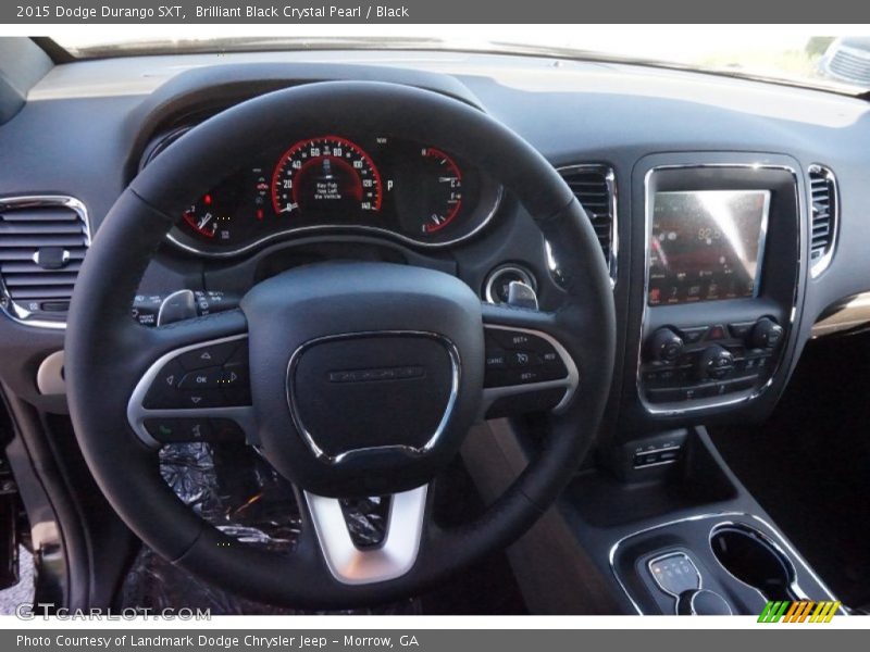 Brilliant Black Crystal Pearl / Black 2015 Dodge Durango SXT