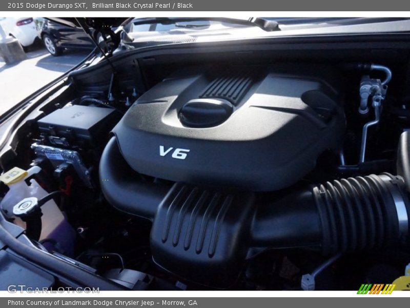 Brilliant Black Crystal Pearl / Black 2015 Dodge Durango SXT
