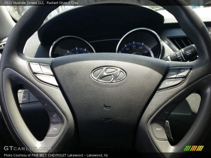 Radiant Silver / Gray 2012 Hyundai Sonata GLS