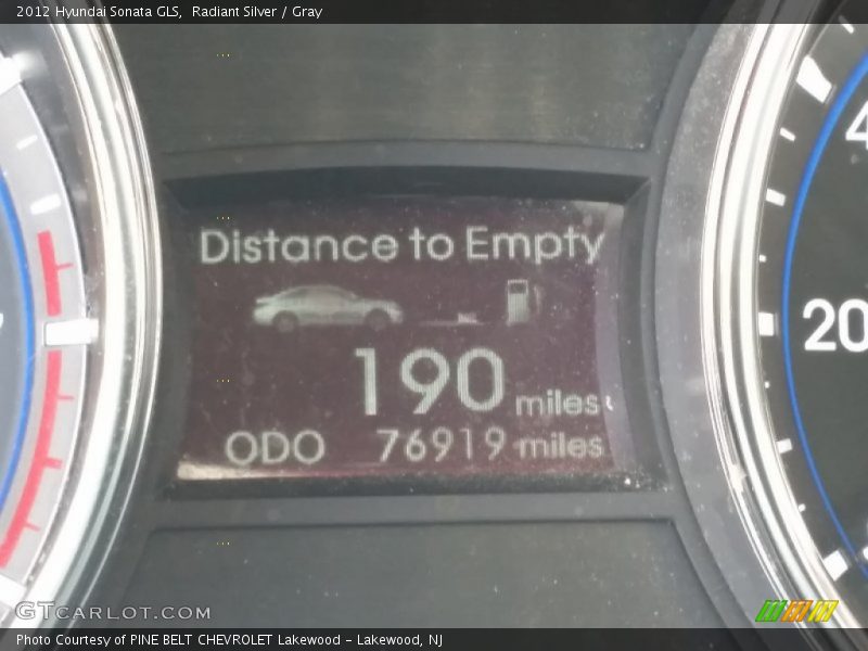 Radiant Silver / Gray 2012 Hyundai Sonata GLS