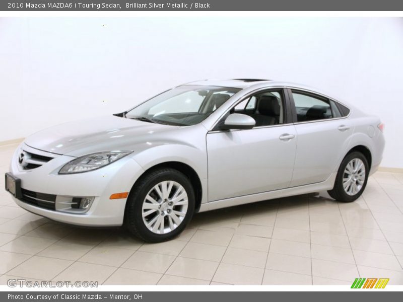 Brilliant Silver Metallic / Black 2010 Mazda MAZDA6 i Touring Sedan
