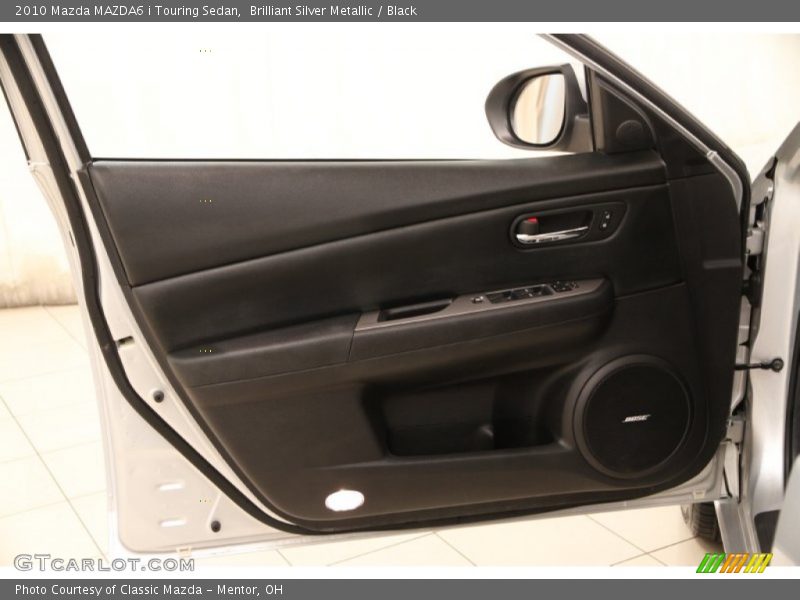Brilliant Silver Metallic / Black 2010 Mazda MAZDA6 i Touring Sedan