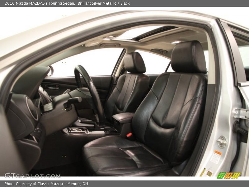 Brilliant Silver Metallic / Black 2010 Mazda MAZDA6 i Touring Sedan