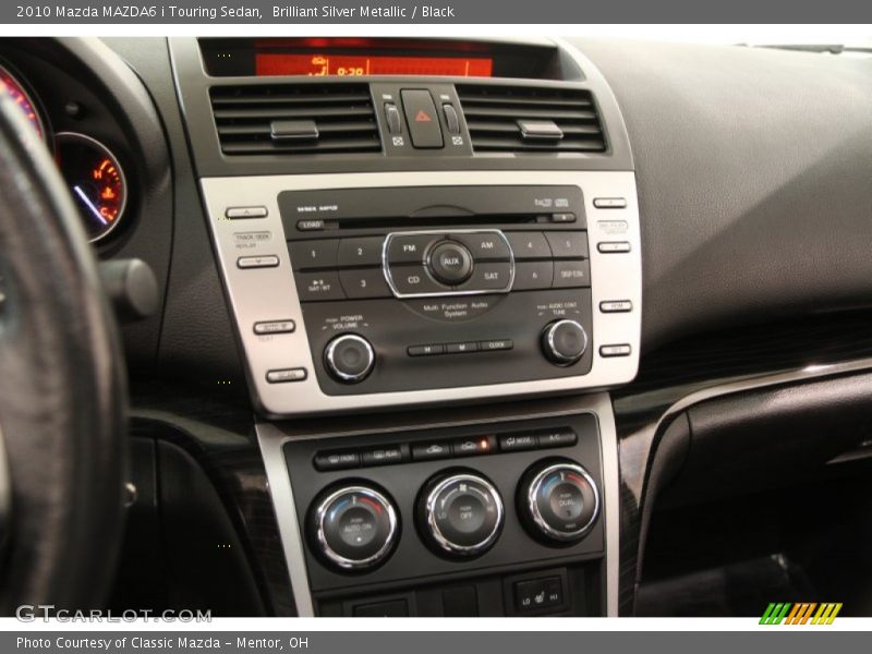 Brilliant Silver Metallic / Black 2010 Mazda MAZDA6 i Touring Sedan
