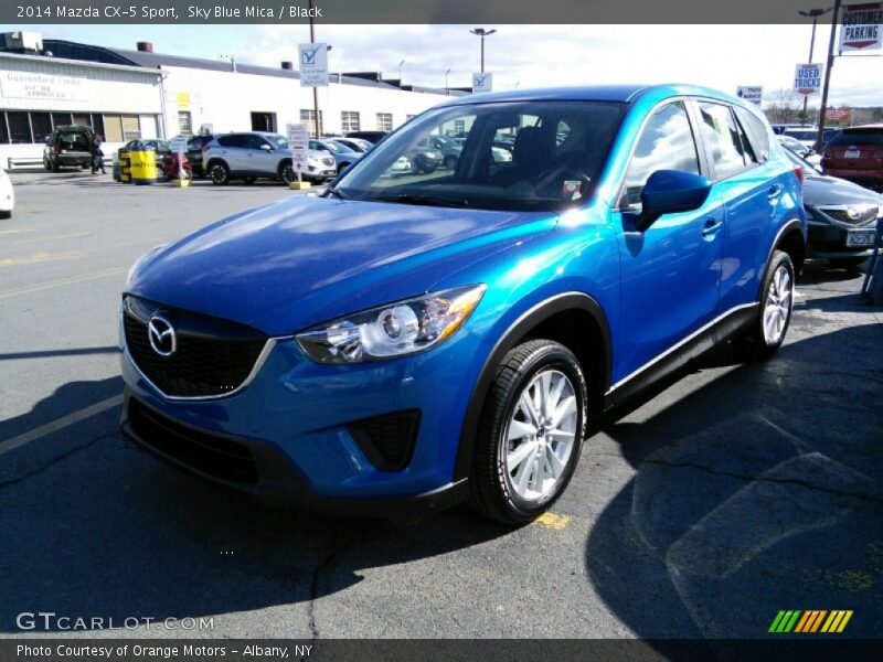 Sky Blue Mica / Black 2014 Mazda CX-5 Sport