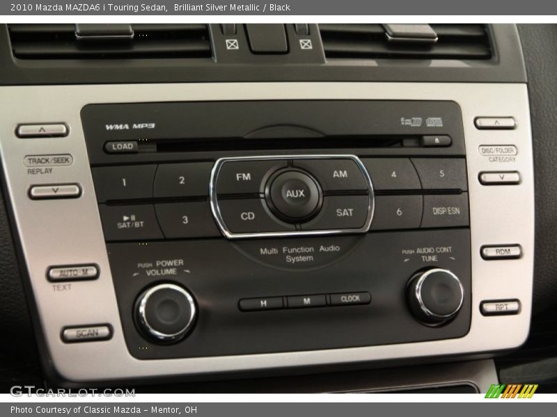 Brilliant Silver Metallic / Black 2010 Mazda MAZDA6 i Touring Sedan