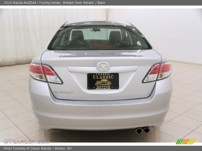 Brilliant Silver Metallic / Black 2010 Mazda MAZDA6 i Touring Sedan