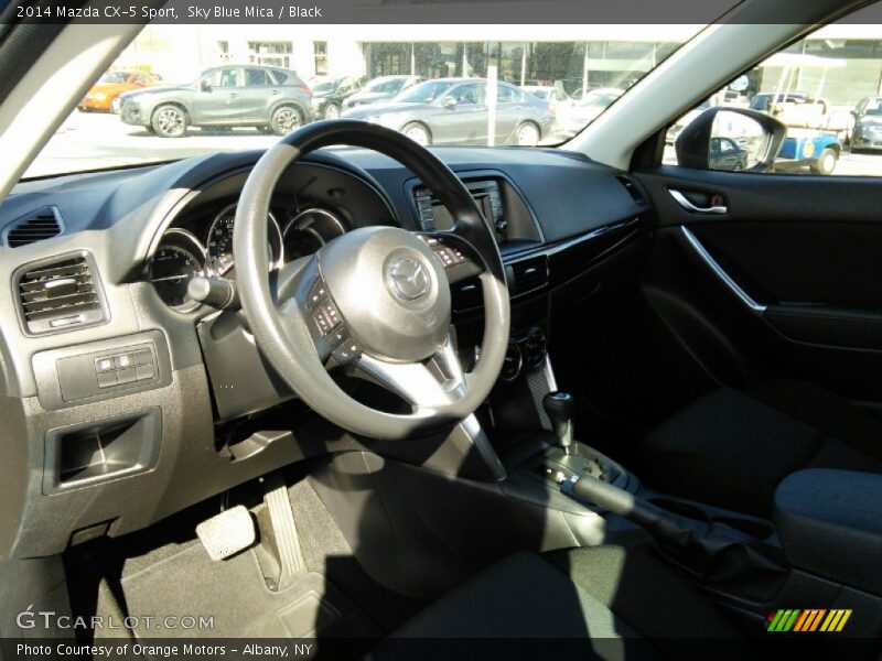 Sky Blue Mica / Black 2014 Mazda CX-5 Sport