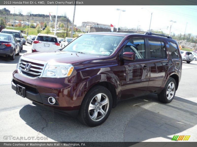 Dark Cherry Pearl / Black 2013 Honda Pilot EX-L 4WD