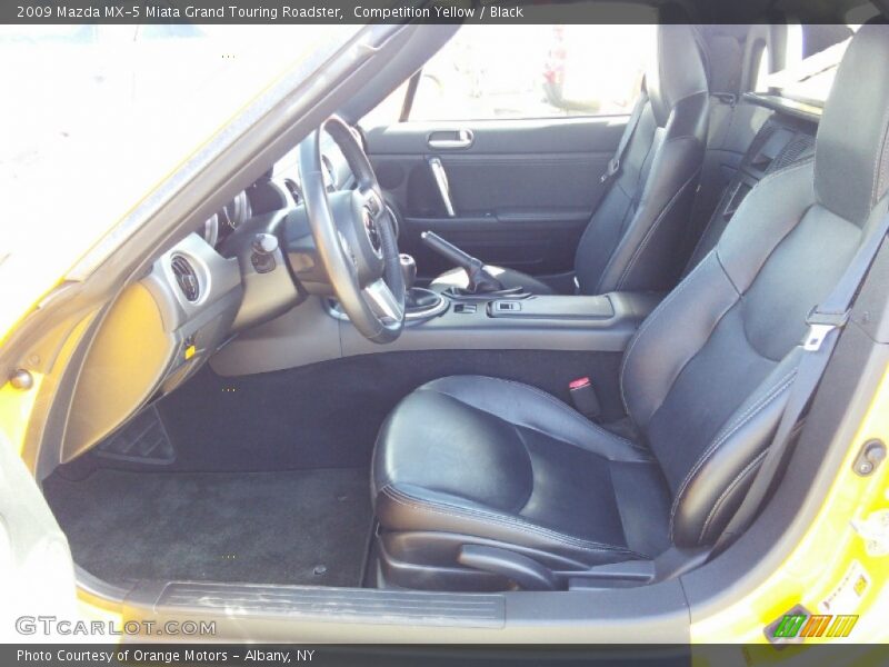 Competition Yellow / Black 2009 Mazda MX-5 Miata Grand Touring Roadster