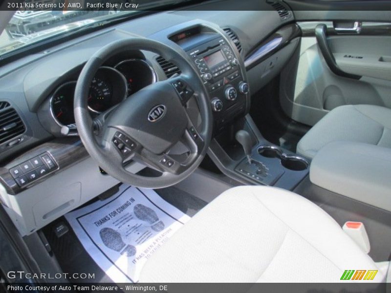 Pacific Blue / Gray 2011 Kia Sorento LX AWD