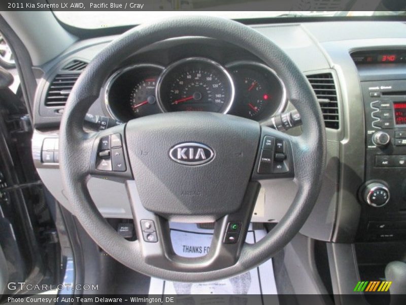 Pacific Blue / Gray 2011 Kia Sorento LX AWD
