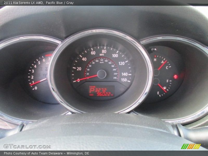 Pacific Blue / Gray 2011 Kia Sorento LX AWD