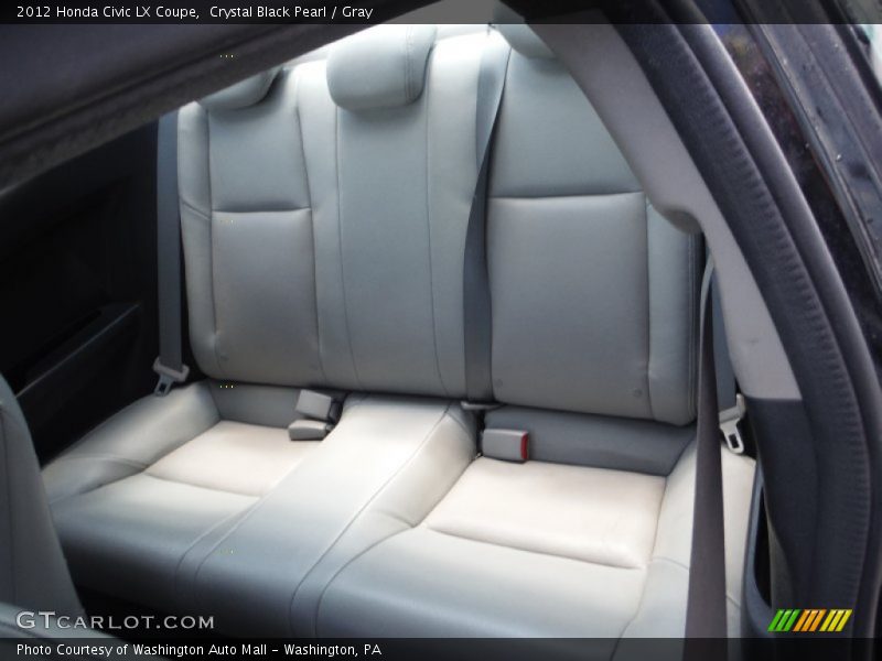 Crystal Black Pearl / Gray 2012 Honda Civic LX Coupe