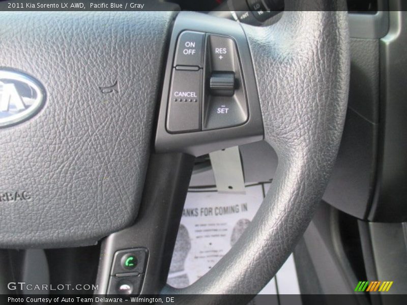 Pacific Blue / Gray 2011 Kia Sorento LX AWD