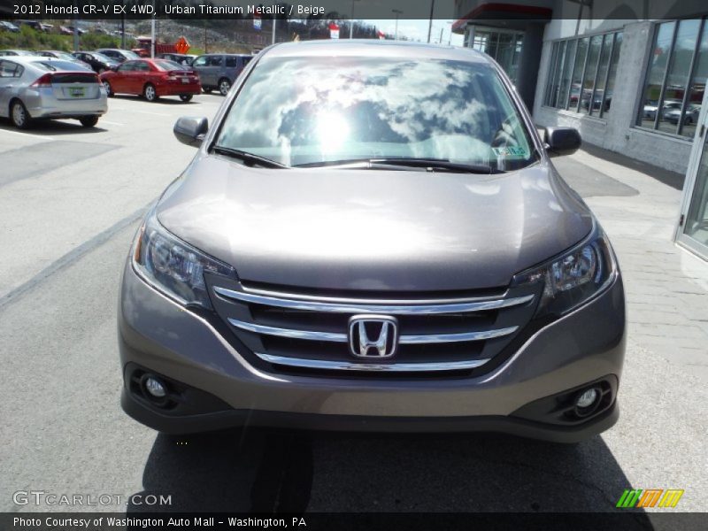Urban Titanium Metallic / Beige 2012 Honda CR-V EX 4WD