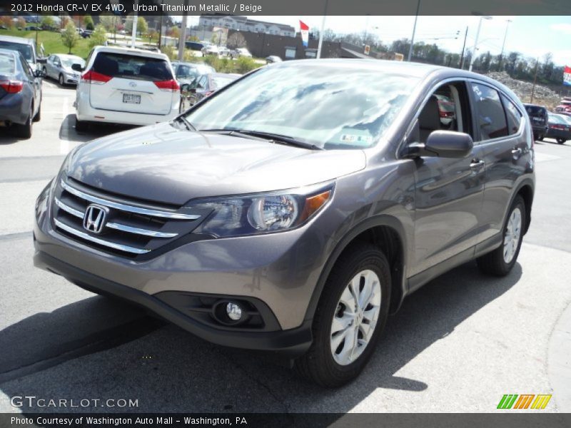 Urban Titanium Metallic / Beige 2012 Honda CR-V EX 4WD
