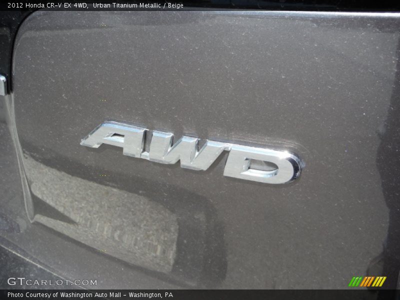 Urban Titanium Metallic / Beige 2012 Honda CR-V EX 4WD