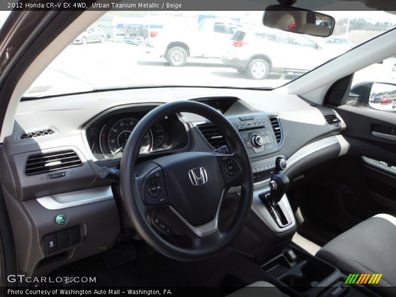 Urban Titanium Metallic / Beige 2012 Honda CR-V EX 4WD