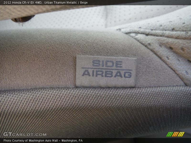 Urban Titanium Metallic / Beige 2012 Honda CR-V EX 4WD