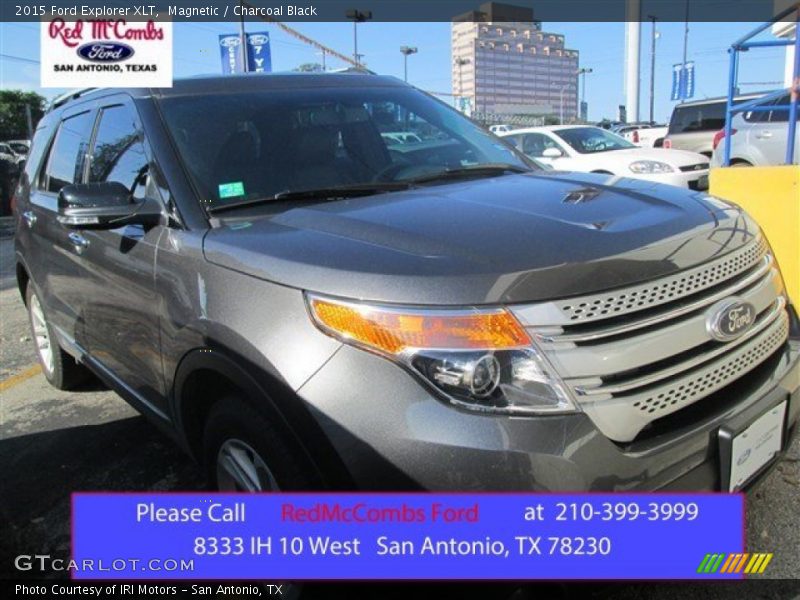 Magnetic / Charcoal Black 2015 Ford Explorer XLT