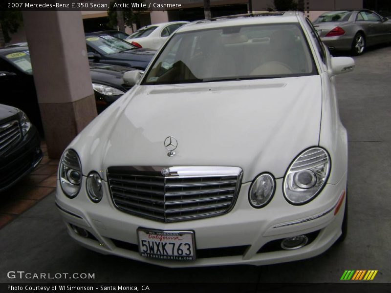 Arctic White / Cashmere 2007 Mercedes-Benz E 350 Sedan