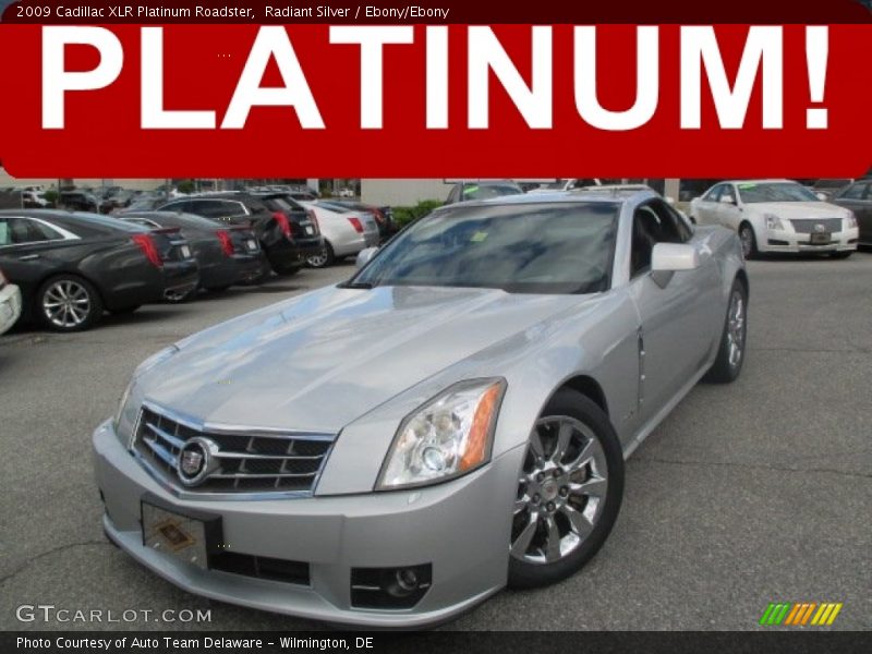 Radiant Silver / Ebony/Ebony 2009 Cadillac XLR Platinum Roadster