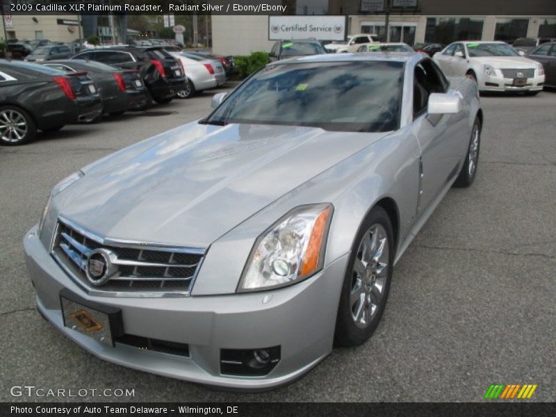 Radiant Silver / Ebony/Ebony 2009 Cadillac XLR Platinum Roadster