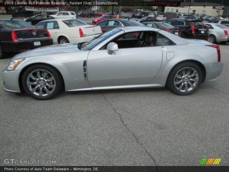 Radiant Silver / Ebony/Ebony 2009 Cadillac XLR Platinum Roadster