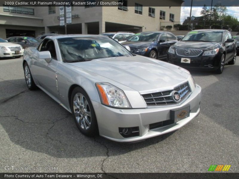 Radiant Silver / Ebony/Ebony 2009 Cadillac XLR Platinum Roadster