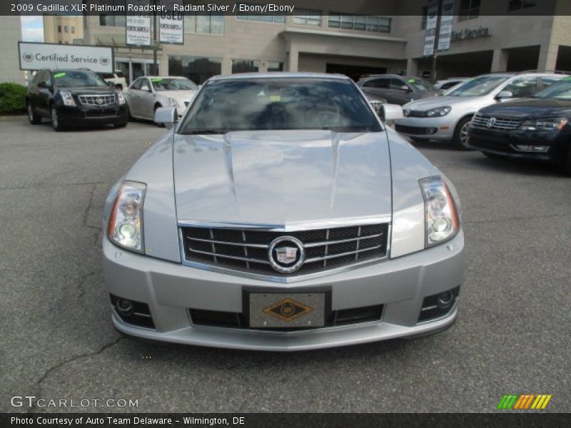 Radiant Silver / Ebony/Ebony 2009 Cadillac XLR Platinum Roadster