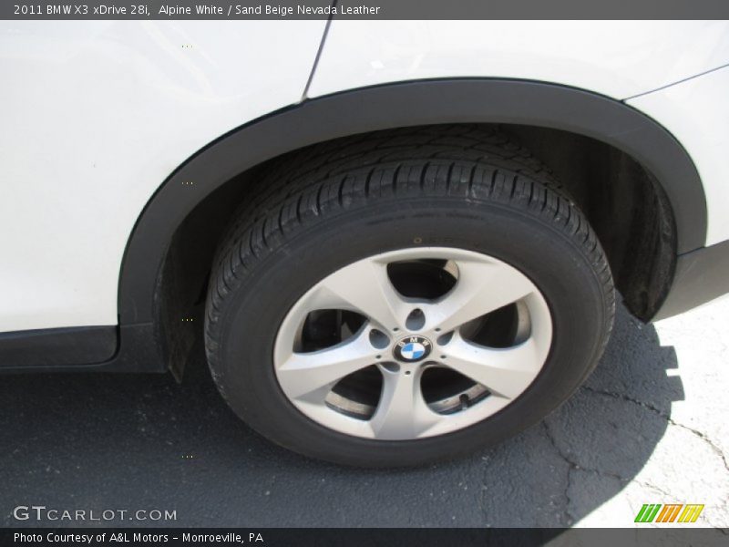 Alpine White / Sand Beige Nevada Leather 2011 BMW X3 xDrive 28i