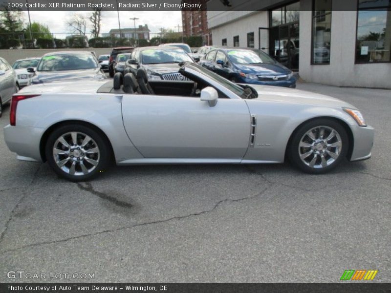 Radiant Silver / Ebony/Ebony 2009 Cadillac XLR Platinum Roadster