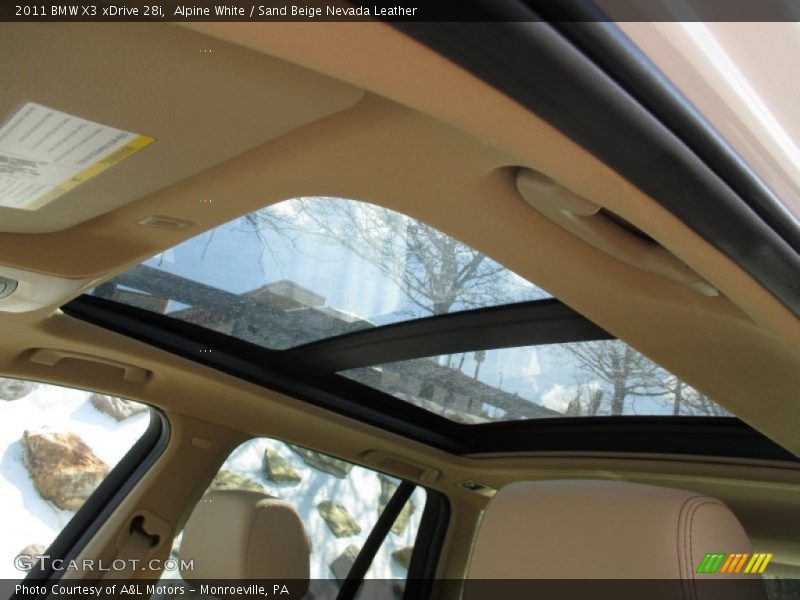 Alpine White / Sand Beige Nevada Leather 2011 BMW X3 xDrive 28i