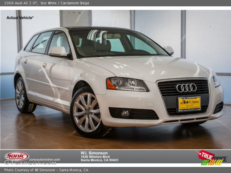 Ibis White / Cardamom Beige 2009 Audi A3 2.0T