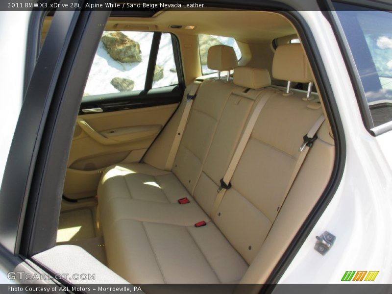 Alpine White / Sand Beige Nevada Leather 2011 BMW X3 xDrive 28i