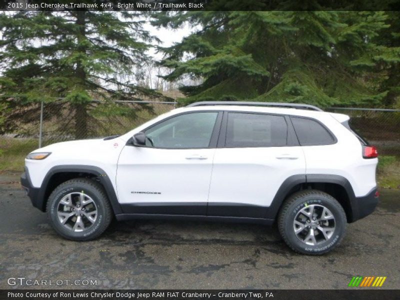 Bright White / Trailhawk Black 2015 Jeep Cherokee Trailhawk 4x4