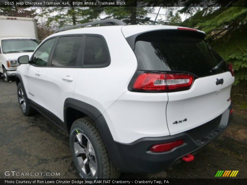 Bright White / Trailhawk Black 2015 Jeep Cherokee Trailhawk 4x4