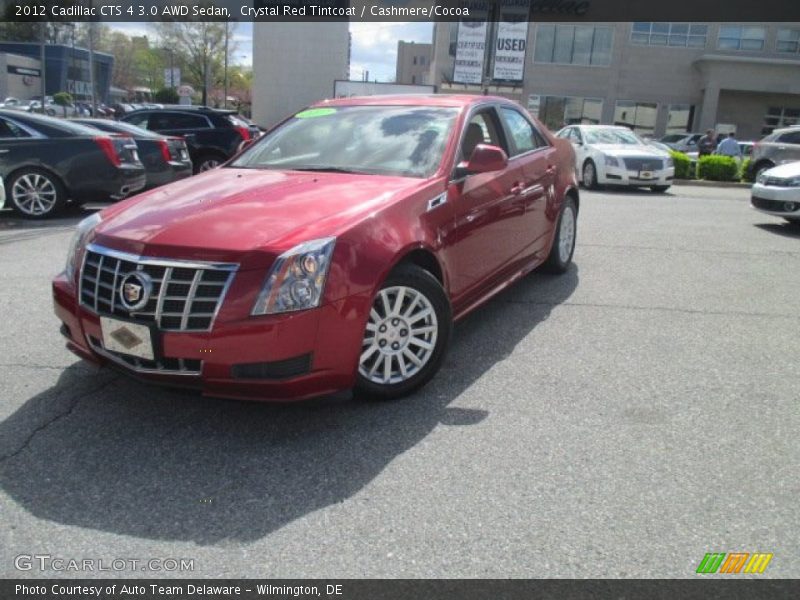 Crystal Red Tintcoat / Cashmere/Cocoa 2012 Cadillac CTS 4 3.0 AWD Sedan