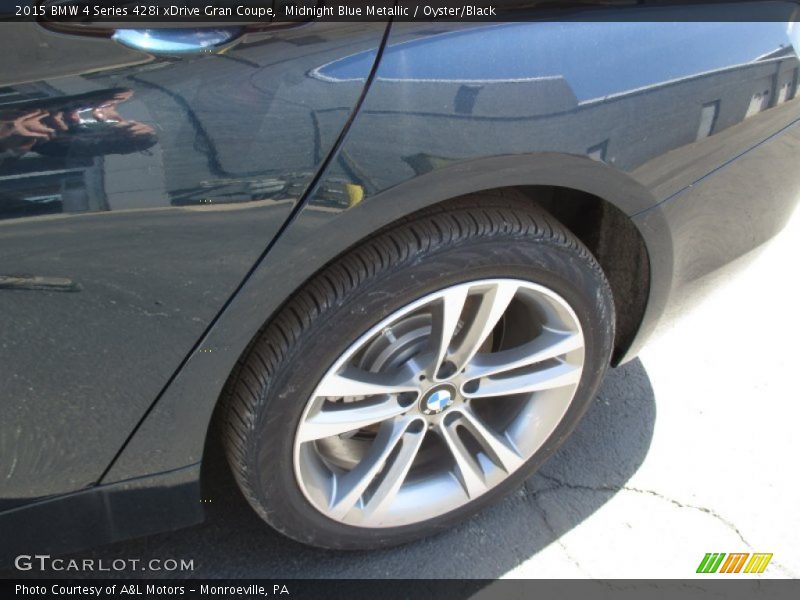 Midnight Blue Metallic / Oyster/Black 2015 BMW 4 Series 428i xDrive Gran Coupe