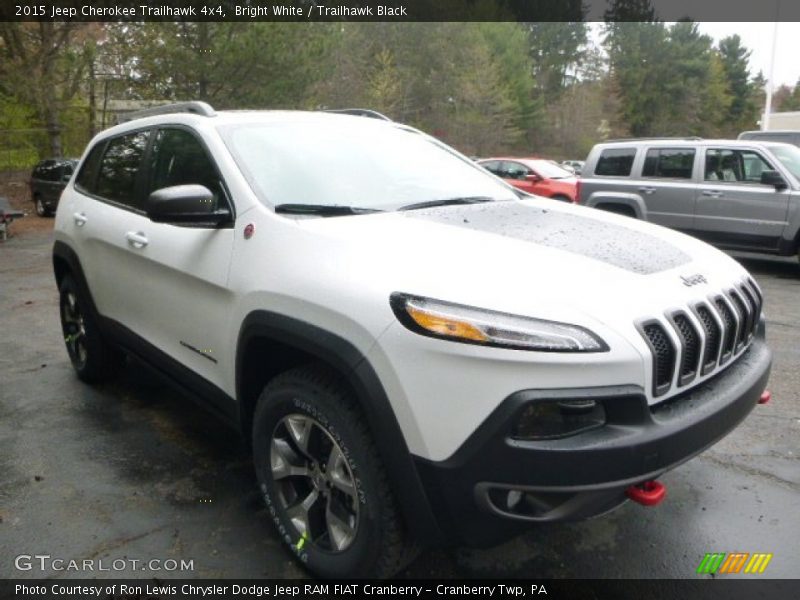 Bright White / Trailhawk Black 2015 Jeep Cherokee Trailhawk 4x4