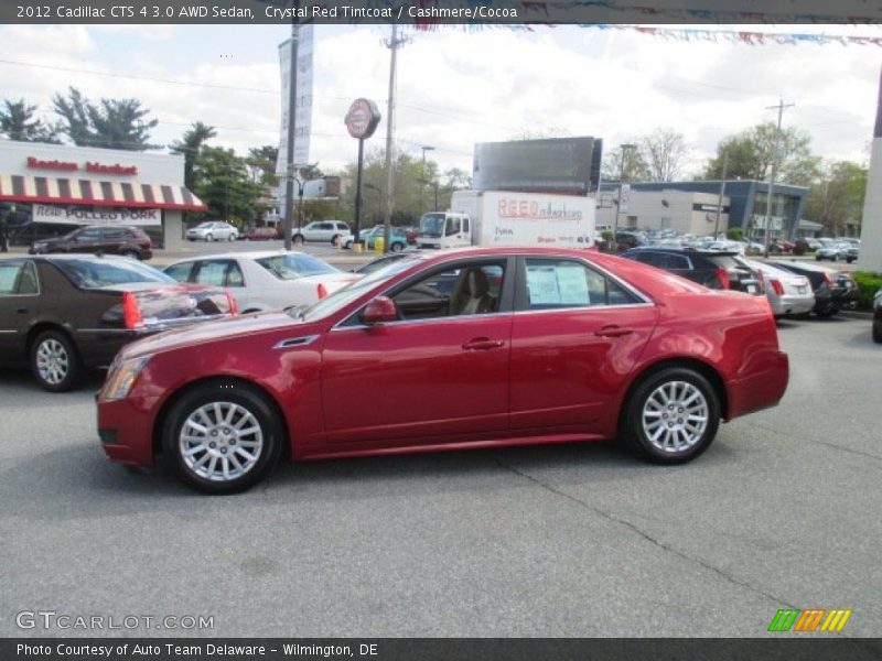 Crystal Red Tintcoat / Cashmere/Cocoa 2012 Cadillac CTS 4 3.0 AWD Sedan