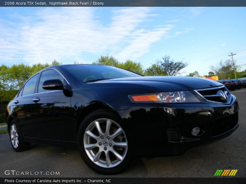 Nighthawk Black Pearl / Ebony 2008 Acura TSX Sedan