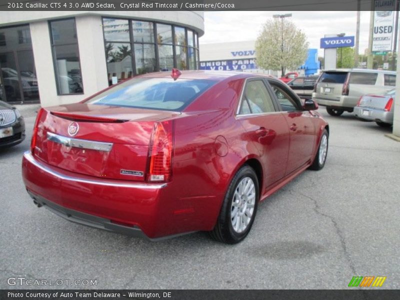 Crystal Red Tintcoat / Cashmere/Cocoa 2012 Cadillac CTS 4 3.0 AWD Sedan